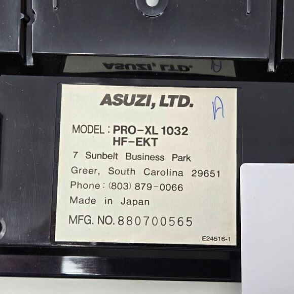 ASUZI PRO-XL 1032 HF-EKT HANDS FREE ELECTRONIC KEY TELEPHONE BLACK NOS VINTAGE - Picture 7 of 9